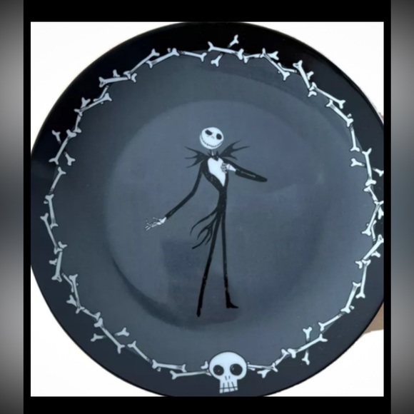 Nightmare Before Christmas Jack Skellington Halloween Dinner Plates Set of 4 New - Picture 3 of 4
